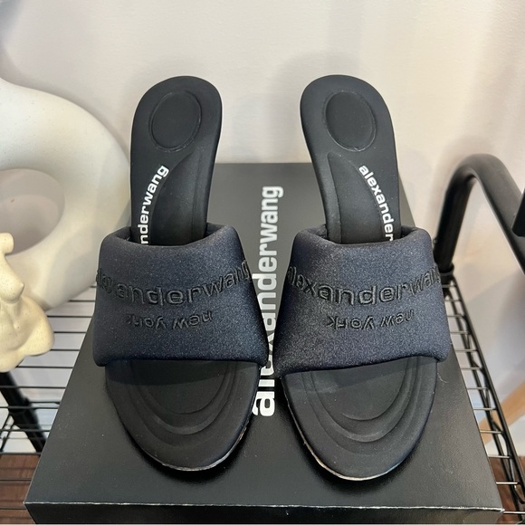 Alexander Wang Black Lycra Sienna Mule - Picture 6 of 8